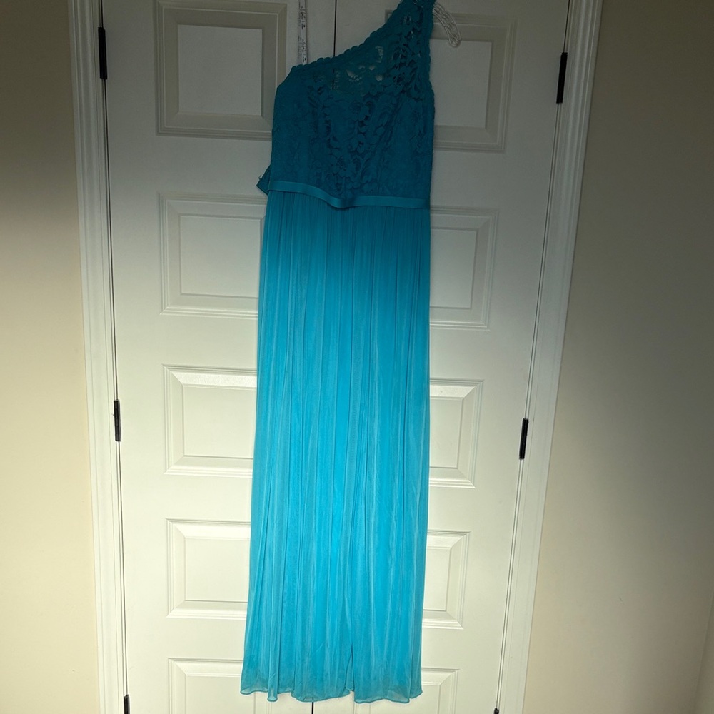 David’s bridal one shoulder bridesmaid dress